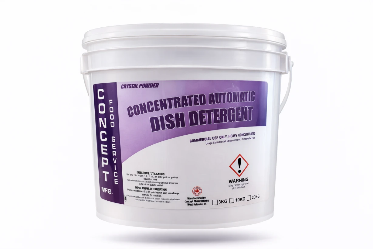 Concept Crystal Powder Concentrated Automatic Dish Detergent, 10Kg
